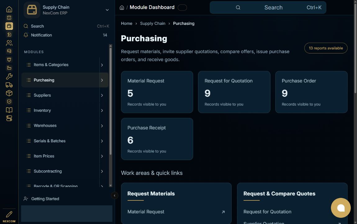 Open Purchasing — redacted NexCom tutorial image